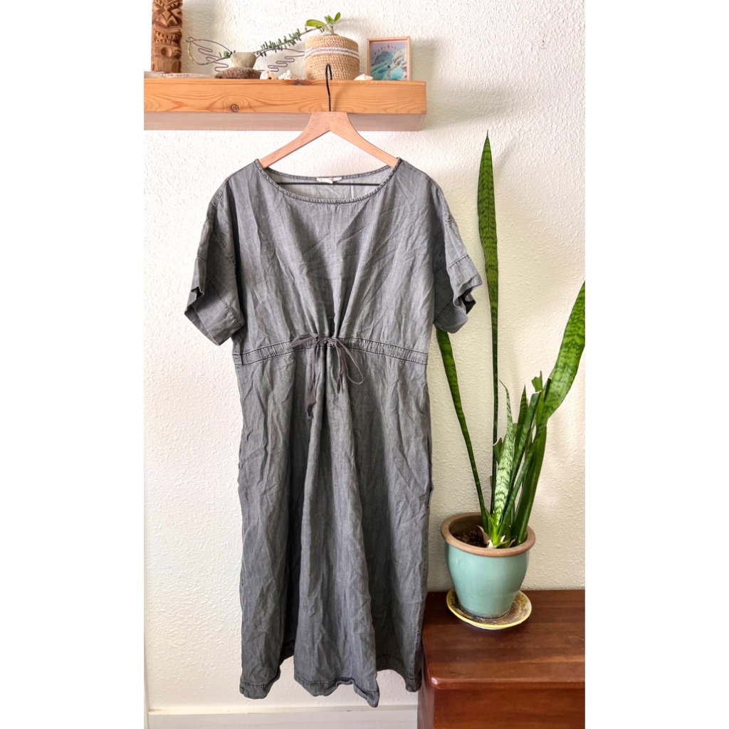 Eileen Fisher Grey Chambray Dress